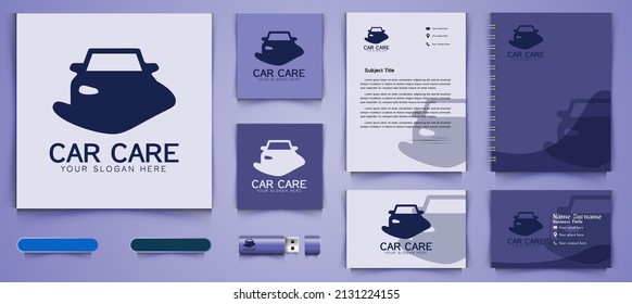 Car Care Logo And Business Branding Template Designs Inspiration Isolated On White Background