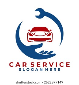 Car care logo design icon vector. Autocar repair and service logo design
