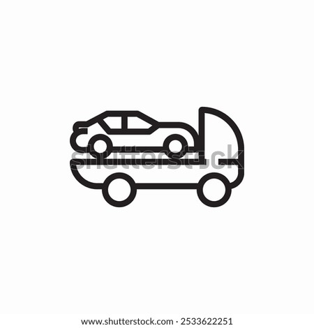 car carrier icon sign vector