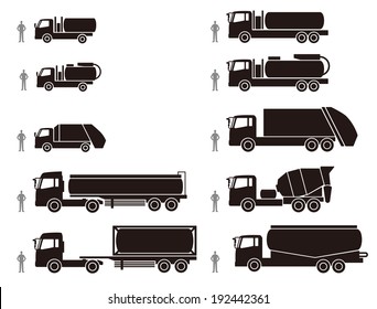 Car carrying things such as tank truck 