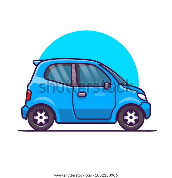 Car\
Cartoon Vector Icon Illustration. Vehicle Transportation Icon\
Concept Isolated Premium Vector. Flat Cartoon\
Style