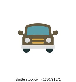 car cartoon vector icon symbol isolated on a white background