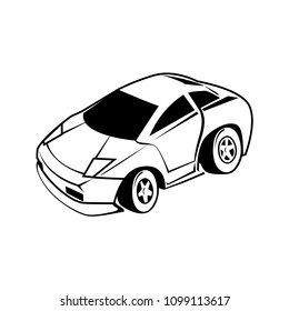 CAR CARTOON vector  on white background 