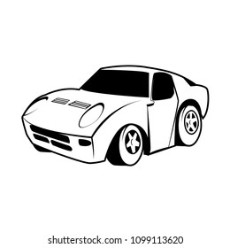 CAR CARTOON vector  on white background 
