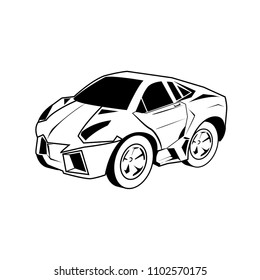 CAR CARTOON vector  on white background 
