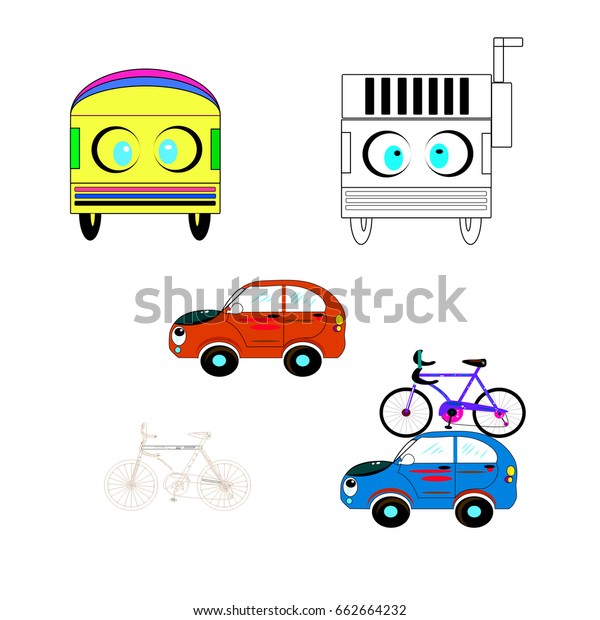 Car cartoons for\
design