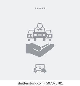 Car certificate concept - Minimal icon