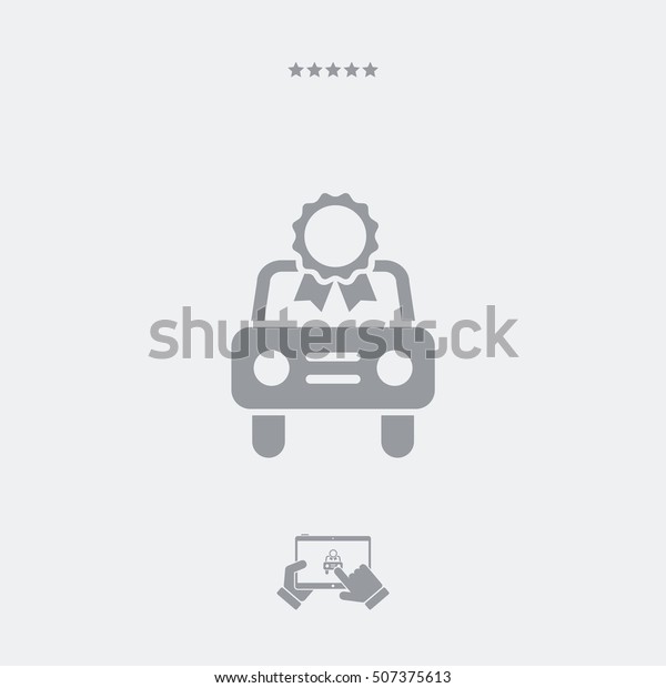 Car certificate
concept - Minimal icon