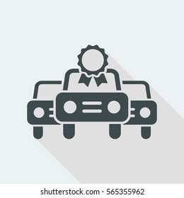 Car certificate concept - Vector icon