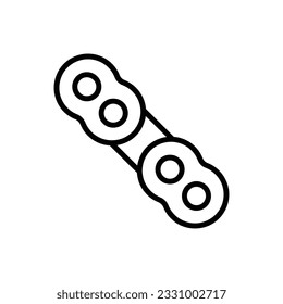 Car Chain Outline Icon Vector Illustration