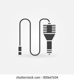 Car Charger Icon Or Logo - Vector Black Power Adapter Symbol Or Design Element