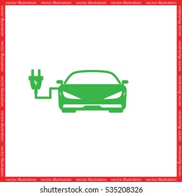 Car charging icon vector illustration eps10.