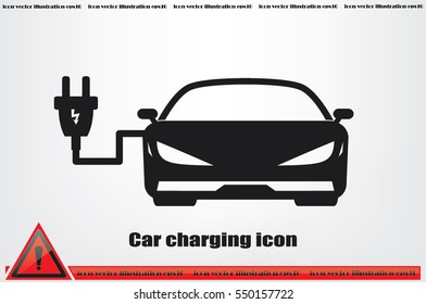 Car charging icon vector illustration eps10.
