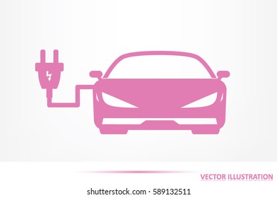 Car charging icon vector illustration eps10.