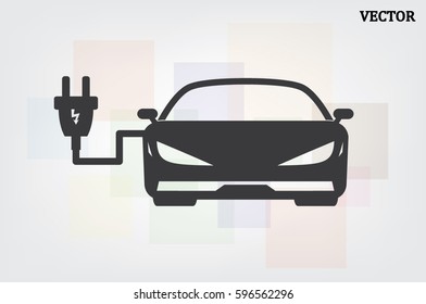 Car charging icon vector illustration eps10.