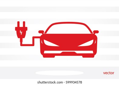 Car charging icon vector illustration eps10.