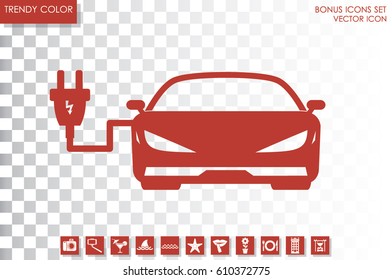 Car charging icon vector illustration eps10.