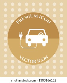 Car Charging Icon for Web, Applications, Software & Graphic Designs.