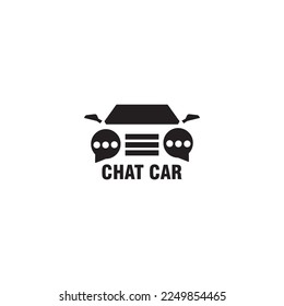 Car-Chat-Logo-Symbol-Design, Vektorgrafik