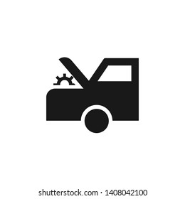 Car, check, service icon - Vector. Insurance concept vector illustration.