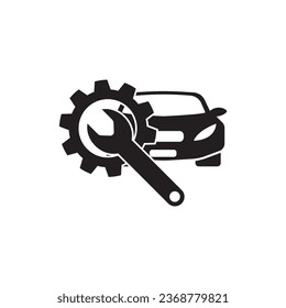 Car checking icon, logo illustration vector design template