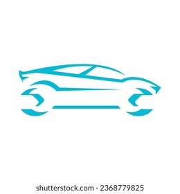 Car checking icon, logo illustration vector design template