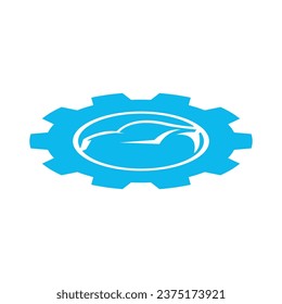 Icono de comprobación de coches, ilustración de logotipo, plantilla de diseño vectorial
