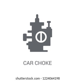 car choke icon. Trendy car choke logo concept on white background from car parts collection. Suitable for use on web apps, mobile apps and print media.