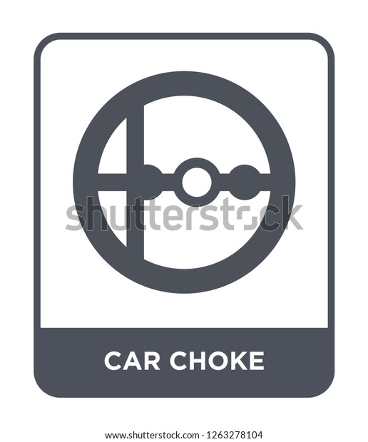 car choke icon vector on white background,\
car choke trendy filled icons from Car parts collection, car choke\
simple element\
illustration