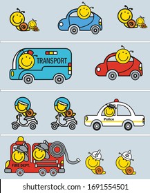 Autostädte Verkehrszeichen Bus