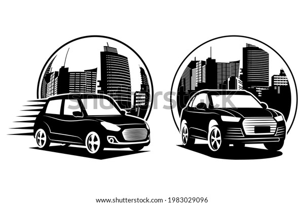 Car city driver brand\
logo