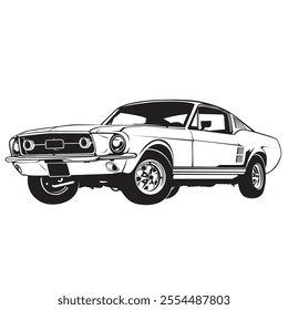 car classic black and white.