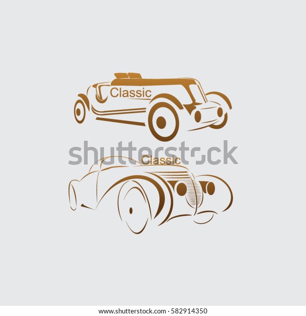 car classic icon logo
club