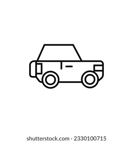 car classic or modern icon on white background