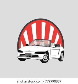 Car classic vector logo modern template