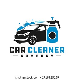 Car cleaning liquid logo design