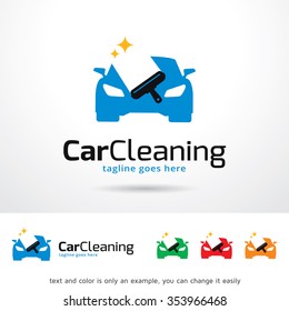 Car Cleaning Logo Template Design Vector