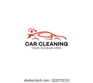 car cleaning logo  And Car Wash logo designs concept vector, Automotive Cleaning logo template