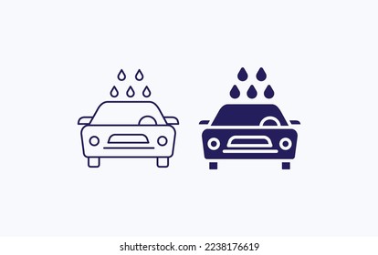 Car Cleaning, wash Vector illustration icon