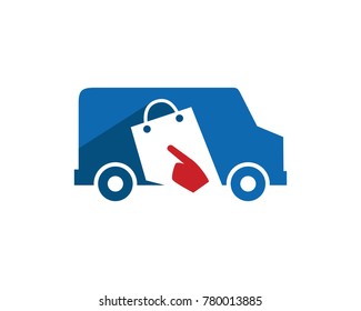 Car Click Logo Template Design Vector, Emblem, Design Concept, Creative Symbol, Icon
