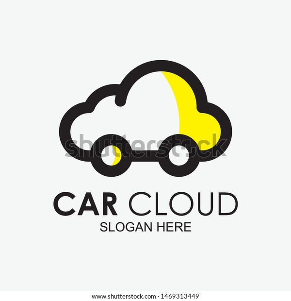 Car Cloud Logo Design\
For Business. Car Icon. Modern Design. Vector Illustration. Flat\
Logo. Car Cloud