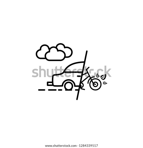 Car, cloud smoke,\
bicycle icon. Element of car harmful gases icon for mobile concept\
and web apps. Detailed Car, cloud smoke, bicycle icon can be used\
for web and mobile