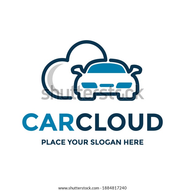 Car cloud vector logo\
template. This design use transportation or vehicle. Suitable for\
technology.