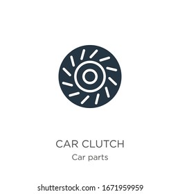 Car clutch icon vector. Trendy flat car clutch icon from car parts collection isolated on white background. Vector illustration can be used for web and mobile graphic design, logo, eps10