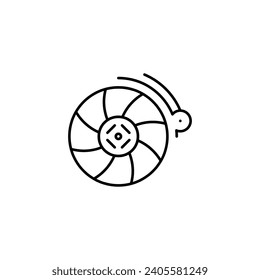 car clutch outline thin icon. balance symbol. good for web and mobile app