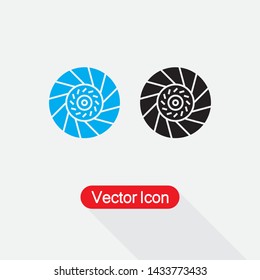 Car Clutch Plate Icon Vector Illustration Eps10