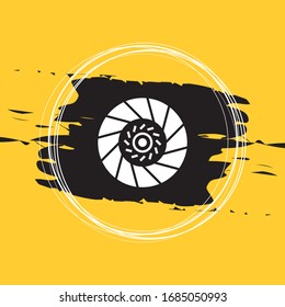 Car Clutch Plate Icon Vector Illustration Eps10
