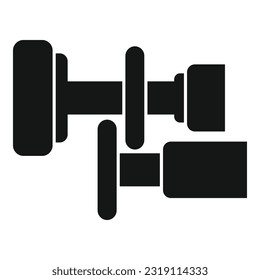 Car clutch tool icon simple vector. Disk kit. Automobile repair