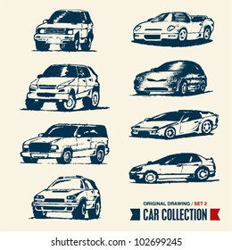 Car collection. Drawing set 2.