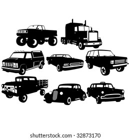 car collections for your design, vector illustration